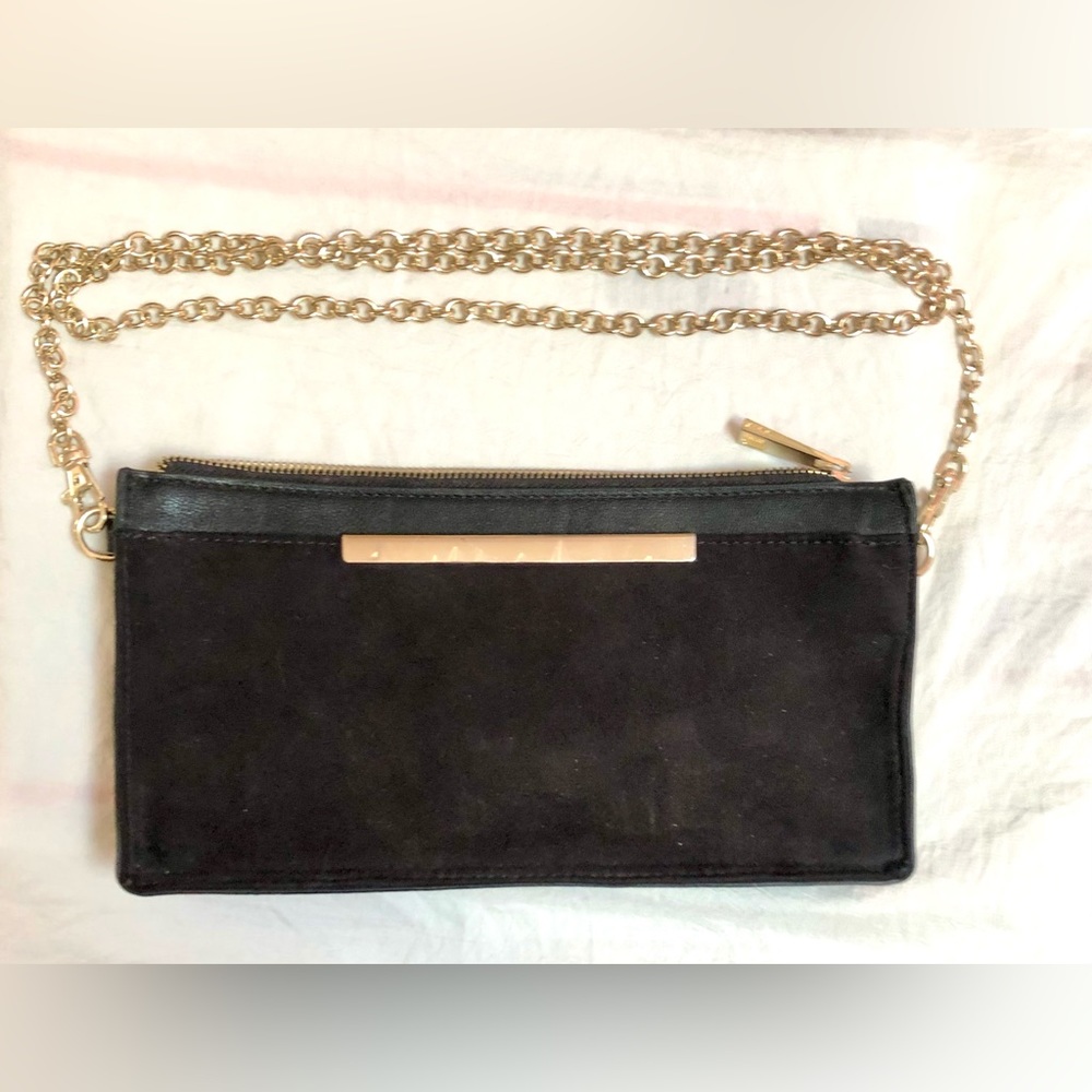 Aldo Black Rectangular Clutch/Crossbody With Deta… - image 2